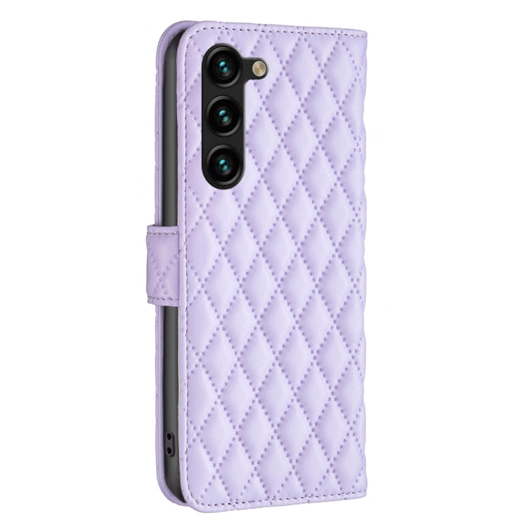 For Samsung Galaxy S25+ 5G Diamond Lattice Wallet Flip Leather Phone Case(Purple) - Galaxy S25+ 5G Cases by PMC Jewellery | Online Shopping South Africa | PMC Jewellery | Buy Now Pay Later Mobicred