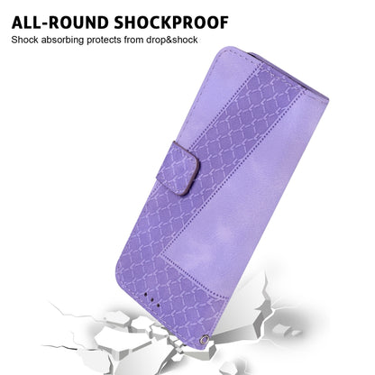 For Xiaomi Redmi K70 / K70 Pro Seven-shaped Embossed Leather Phone Case(Purple) - K70 Cases by PMC Jewellery | Online Shopping South Africa | PMC Jewellery | Buy Now Pay Later Mobicred