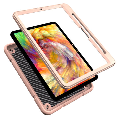 For iPad Pro 11 2024 Armor Holder Silicone Hybrid PC Tablet Case(Rose Gold) - iPad Pro 11 2024 Cases by PMC Jewellery | Online Shopping South Africa | PMC Jewellery | Buy Now Pay Later Mobicred