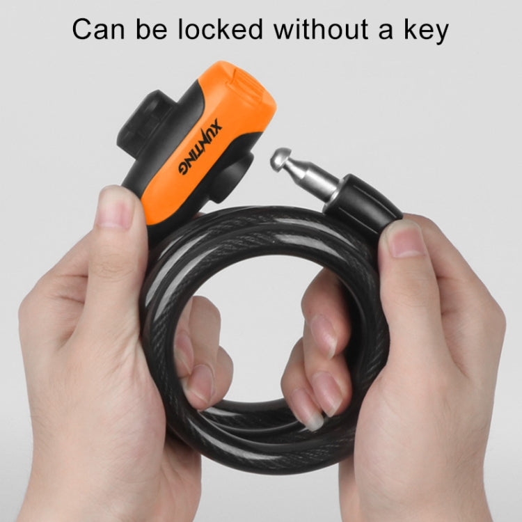 Bicycle Portable Anti-theft Lock Steel Cable Lock with Lock Frame, Style:B Style 120cm Black - Bicycle Locks & Bicycle Pumps by PMC TechLife | Online Shopping South Africa | PMC TechLife