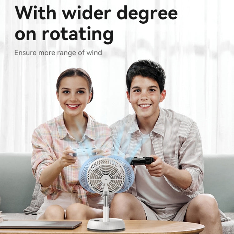 Yesido YF11 Foldable Telescopic Floor Fan(White) - free shipping - PMC TechLife - Order now!