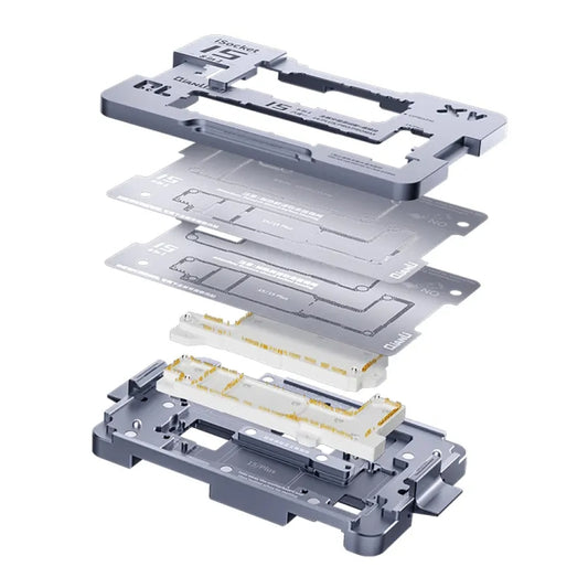 QianLi iSocket Series 8 in 1 Motherboard Layered Test Stand For iPhone 15 Series - Repair Platform by QIANLI | Online Shopping South Africa | PMC Jewellery | Buy Now Pay Later Mobicred