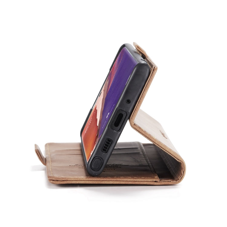 For Samsung Galaxy Note20 CaseMe Multifunctional Horizontal Flip Leather Case, with Card Slot & Holder & Wallet(Brown) - Galaxy Note20 Cases by CaseMe | Online Shopping South Africa | PMC Jewellery | Buy Now Pay Later Mobicred