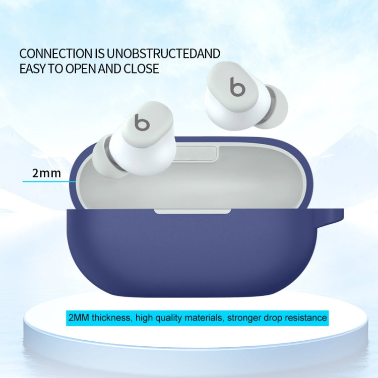 For Beats Solo Buds Wireless Earphones Silicone Protective Case(Grey) - Other Case by PMC Jewellery | Online Shopping South Africa | PMC Jewellery | Buy Now Pay Later Mobicred