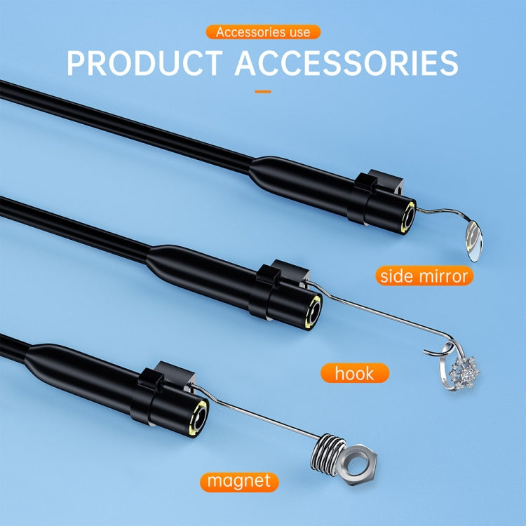 AN112 2 in 1 USB-C / Type-C + 8 Pin Interface 5.5mm HD Industry Endoscope, Length:5m Hard Tube -  by PMC Jewellery | Online Shopping South Africa | PMC Jewellery | Buy Now Pay Later Mobicred