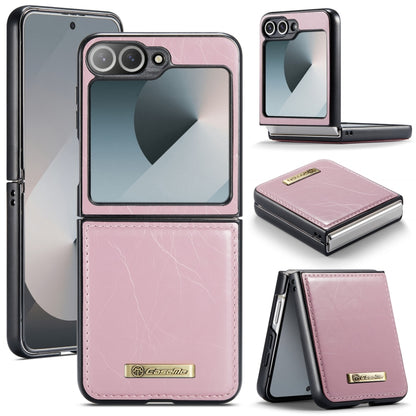 For Samsung Galaxy Z Flip6 5G CaseMe 003 Crazy Horse Texture Flip Leather Phone Case(Pink) - Galaxy Z Flip6 5G Cases by CaseMe | Online Shopping South Africa | PMC Jewellery | Buy Now Pay Later Mobicred