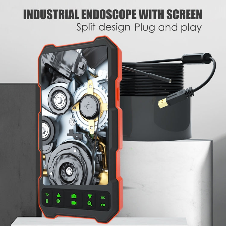 T21 4.5 inch IPS Color Screen 5.5mm Single Camera Split Hard Cable Industrial Endoscope, Length:1m(Black Red) -  by PMC TechLife | Online Shopping South Africa | PMC TechLife | Buy Now Pay Later Mobicred