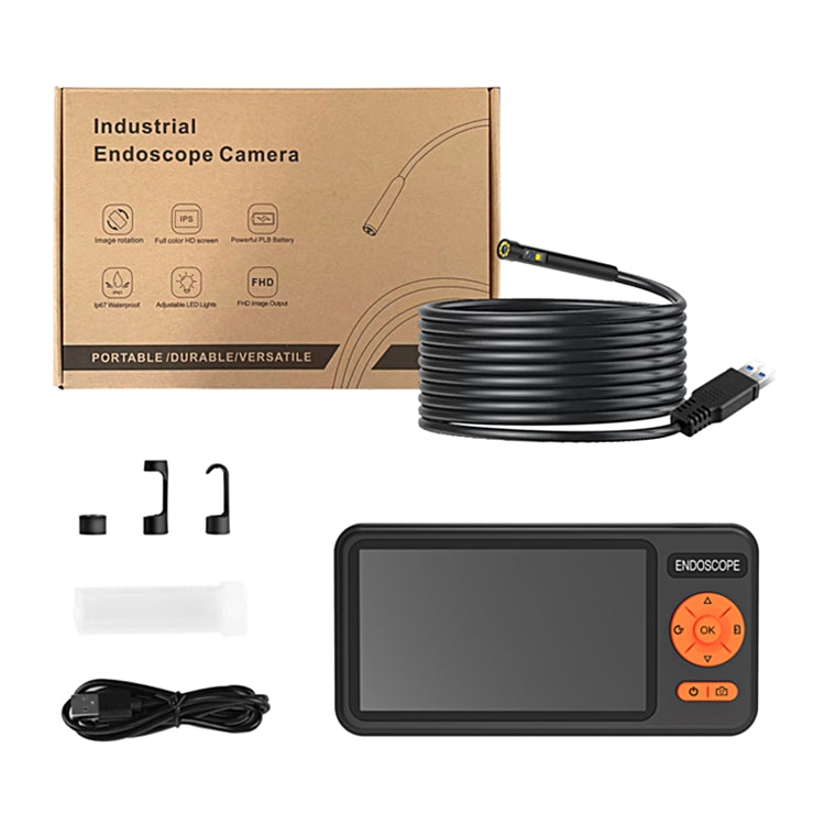 T29 5 inch IPS Screen 5.5mm Single Lens IP67 Waterproof Industrial Endoscope With Bracket, Length:2m -  by PMC Jewellery | Online Shopping South Africa | PMC Jewellery | Buy Now Pay Later Mobicred