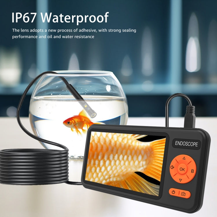 T29 5 inch IPS Screen 5.5mm Single Lens IP67 Waterproof Industrial Endoscope With Bracket, Length:1m - free shipping - PMC TechLife - Order now!