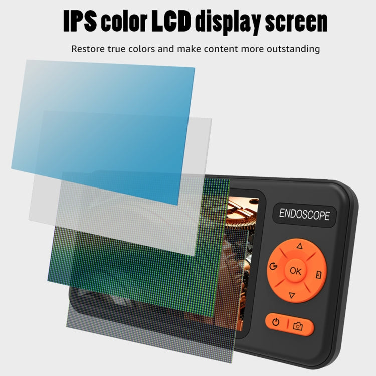 T29 5 inch IPS Screen 8mm Single Lens IP67 Waterproof Industrial Endoscope With Bracket, Length:3.5m -  by PMC TechLife | Online Shopping South Africa | PMC TechLife | Buy Now Pay Later Mobicred