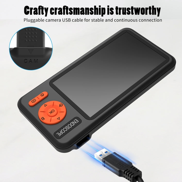 T29 5 inch IPS Screen 8mm Single Lens IP67 Waterproof Industrial Endoscope With Bracket, Length:1m -  by PMC TechLife | Online Shopping South Africa | PMC TechLife | Buy Now Pay Later Mobicred