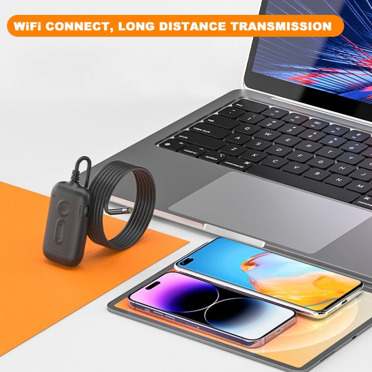 Y15 3.9mm Single Camera WiFi Connected Hard Cable HD Industrial Endoscope, Length:1m(Black) -  by PMC Jewellery | Online Shopping South Africa | PMC Jewellery | Buy Now Pay Later Mobicred