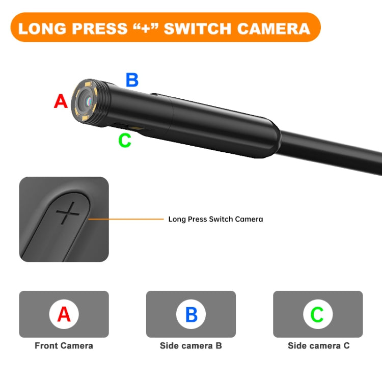 Y15 5.5mm Dual Camera WiFi Connected Hard Cable HD Industrial Endoscope, Length:5m(Black) -  by PMC Jewellery | Online Shopping South Africa | PMC Jewellery | Buy Now Pay Later Mobicred