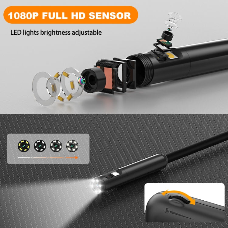 Y15 5.5mm Dual Camera WiFi Connected Hard Cable HD Industrial Endoscope, Length:2m(Black) -  by PMC Jewellery | Online Shopping South Africa | PMC Jewellery | Buy Now Pay Later Mobicred