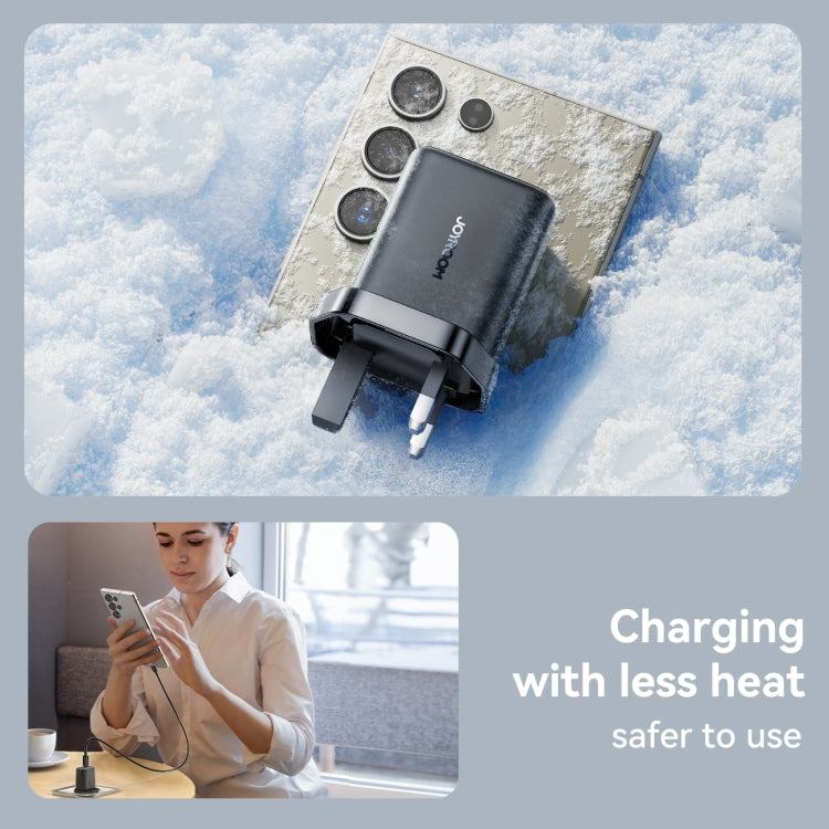 JOYROOM JR-TCF23 25W USB-C / Type-C Port Fast Charger, Plug:UK Plug(Black) - USB Charger by JOYROOM | Online Shopping South Africa | PMC Jewellery | Buy Now Pay Later Mobicred