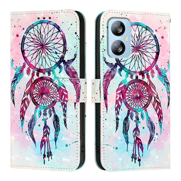 For Blackview A52 3D Painting Horizontal Flip Leather Phone Case(Color Drop Wind Chimes) - More Brand by PMC TechLife | Online Shopping South Africa | PMC TechLife | Buy Now Pay Later Mobicred