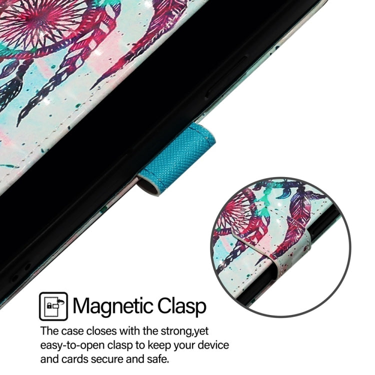 For Blackview A52 3D Painting Horizontal Flip Leather Phone Case(Color Drop Wind Chimes) - More Brand by PMC TechLife | Online Shopping South Africa | PMC TechLife | Buy Now Pay Later Mobicred