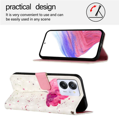 For Blackview Color 8 3D Painting Horizontal Flip Leather Phone Case(Flower) - More Brand by PMC Jewellery | Online Shopping South Africa | PMC Jewellery | Buy Now Pay Later Mobicred