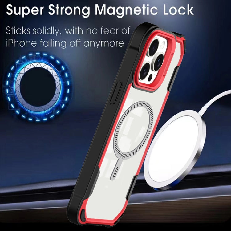For iPhone 16 Pro Transparent Acrylic MagSafe Lens Holder Phone Case(Purple) - iPhone 16 Pro Cases by PMC TechLife | Online Shopping South Africa | PMC TechLife | Buy Now Pay Later Mobicred