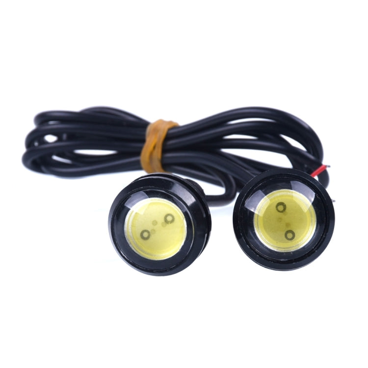 10pcs 23mm 1.5W DC12V Motorcycle Eagle Eye Light Double Lens Strobe Light(White Light) - Eagle Eye Lights by PMC TechLife | Online Shopping South Africa | PMC TechLife | Buy Now Pay Later Mobicred