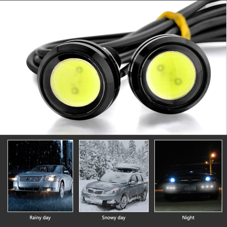 10pcs 23mm 1.5W DC12V Motorcycle Eagle Eye Light Double Lens Strobe Light(White Light) - Eagle Eye Lights by PMC TechLife | Online Shopping South Africa | PMC TechLife | Buy Now Pay Later Mobicred