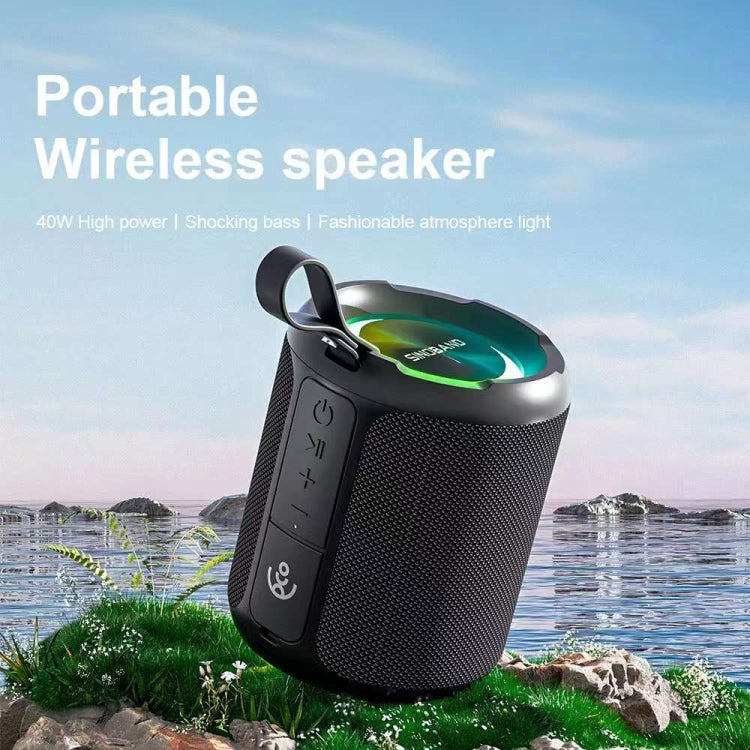 XDOBO Sinoband 3 Kingdoms 40W Bass IPX6 Outdoor Waterproof RGB Bluetooth Speaker(Black) - Waterproof Speaker by XDOBO | Online Shopping South Africa | PMC Jewellery | Buy Now Pay Later Mobicred