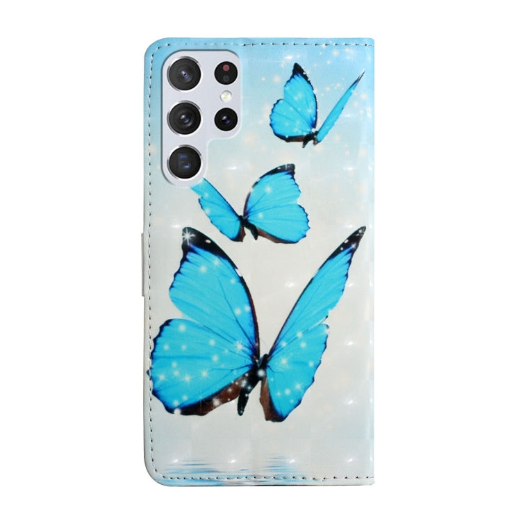 For Samsung Galaxy S25 Ultra 5G Oil Embossed 3D Drawing Leather Phone Case(3 Butterflies) - Galaxy S25 Ultra 5G Cases by PMC Jewellery | Online Shopping South Africa | PMC Jewellery | Buy Now Pay Later Mobicred