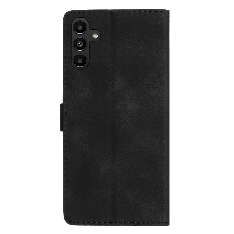 For Samsung Galaxy S25 5G Flower Butterfly Embossing Pattern Leather Phone Case(Black) - free shipping - PMC Jewellery - Order now!
