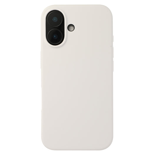 For iPhone 16 Plus Liquid Silicone Phone Case(White) - iPhone 16 Plus Cases by PMC Jewellery | Online Shopping South Africa | PMC Jewellery | Buy Now Pay Later Mobicred