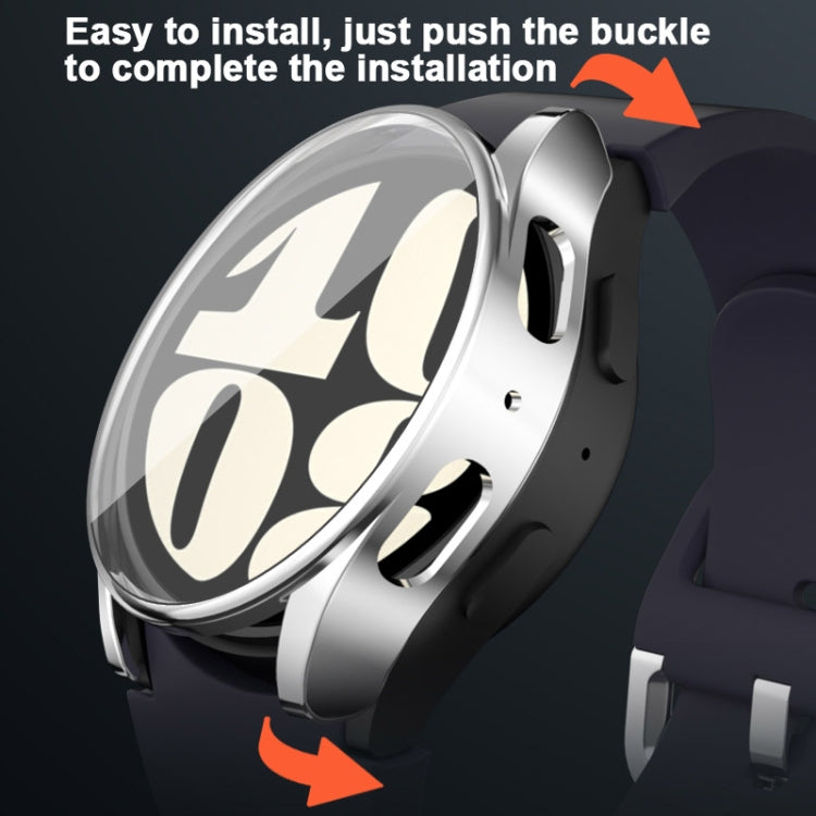 For Samsung Galaxy Watch FE 40mm Full Coverage Electroplated TPU Watch Protective Case(Green) - Watch Cases by PMC TechLife | Online Shopping South Africa | PMC TechLife | Buy Now Pay Later Mobicred