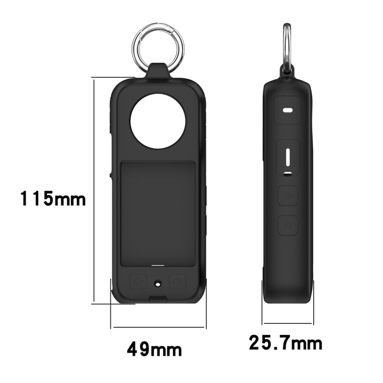 For Insta360 X3 Portable Silicone Protective Case(Midnight Blue) - Case & Bags by PMC TechLife | Online Shopping South Africa | PMC TechLife | Buy Now Pay Later Mobicred