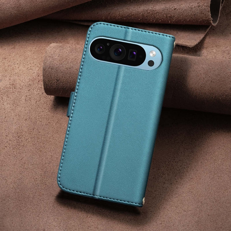 For Google Pixel 9 Pro Square Texture Leather Phone Case(Green) - Google Cases by PMC TechLife | Online Shopping South Africa | PMC TechLife | Buy Now Pay Later Mobicred