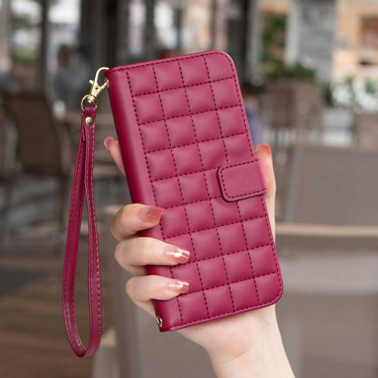 For Google Pixel 9 Pro Square Texture Leather Phone Case(Red) - Google Cases by PMC TechLife | Online Shopping South Africa | PMC TechLife | Buy Now Pay Later Mobicred