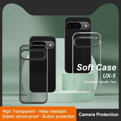 For Google Pixel 9 Pro IMAK UX-5 Series Transparent Shockproof TPU Protective Phone Case(Transparent  Black) - Google Cases by imak | Online Shopping South Africa | PMC Jewellery | Buy Now Pay Later Mobicred