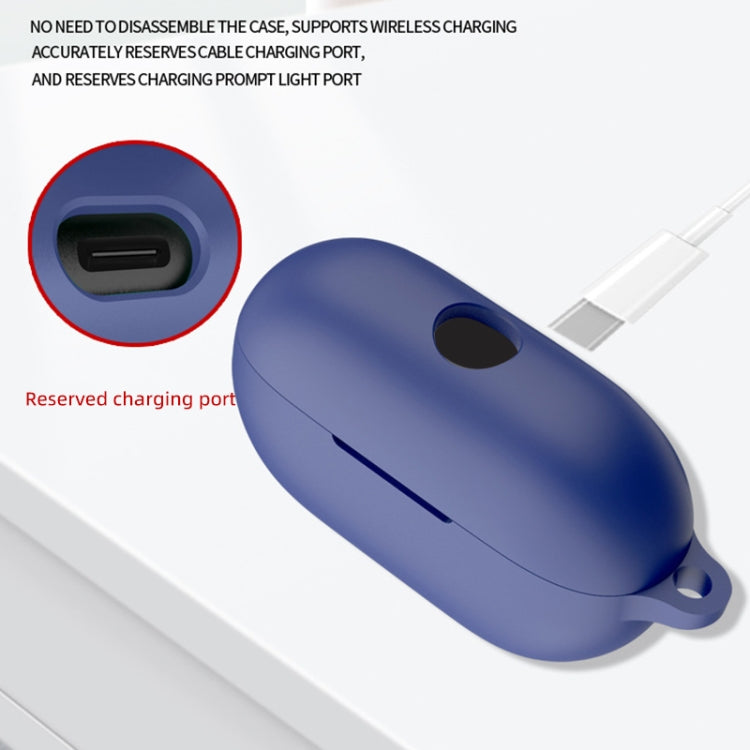 For Beats Solo Buds Wireless Earphones Silicone Protective Case with Hole(Midnight Blue) - Other Case by PMC Jewellery | Online Shopping South Africa | PMC Jewellery | Buy Now Pay Later Mobicred