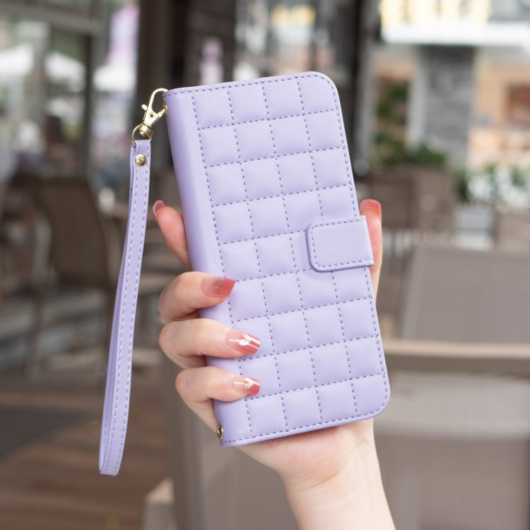 For Redmi K70 / K70 Pro Square Texture Leather Phone Case(Purple) - Xiaomi Cases by PMC Jewellery | Online Shopping South Africa | PMC Jewellery | Buy Now Pay Later Mobicred