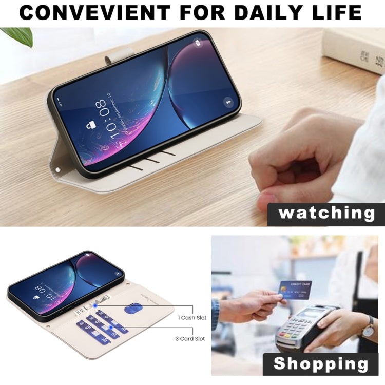 For Redmi K70 / K70 Pro Square Texture Leather Phone Case(Beige) - free shipping - PMC Jewellery - Order now!