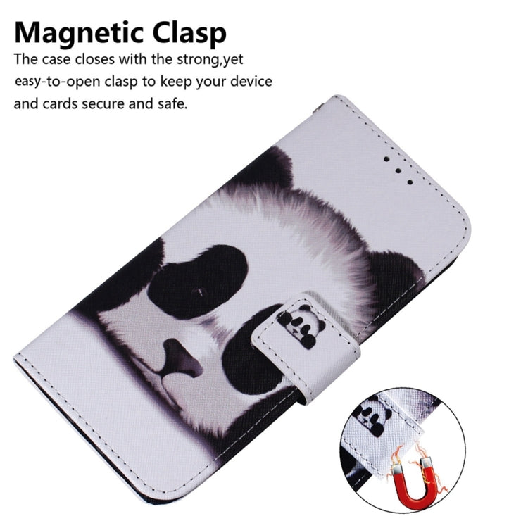 For Samsung Galaxy S25 5G Coloured Drawing Flip Leather Phone Case(Panda) - Galaxy S25 5G Cases by PMC Jewellery | Online Shopping South Africa | PMC Jewellery | Buy Now Pay Later Mobicred