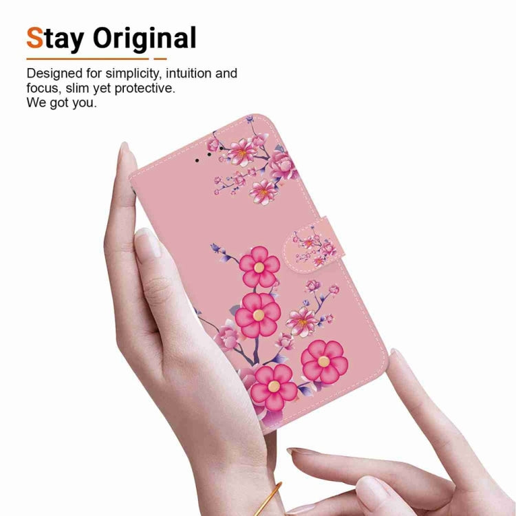 For Samsung Galaxy S25+ 5G Crystal Texture Colored Drawing Leather Phone Case(Cherry Blossoms) - Galaxy S25+ 5G Cases by PMC Jewellery | Online Shopping South Africa | PMC Jewellery | Buy Now Pay Later Mobicred