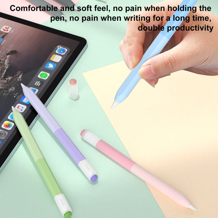 For Apple Pencil USB-C Gradient Silicone Stylus Protective Case(Purple) - Pencil Accessories by PMC Jewellery | Online Shopping South Africa | PMC Jewellery | Buy Now Pay Later Mobicred