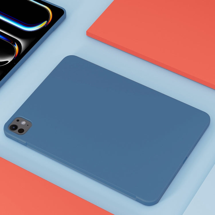 For iPad Pro 11 2024 Mutural Silicone Microfiber Tablet Case(Sky Blue) - free shipping - PMc TechLife - Order now!