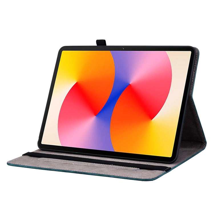 For Huawei MatePad SE 11 2024 Butterfly Rose Embossed Leather Tablet Case(Dark Blue) - Huawei by PMC Jewellery | Online Shopping South Africa | PMC Jewellery | Buy Now Pay Later Mobicred