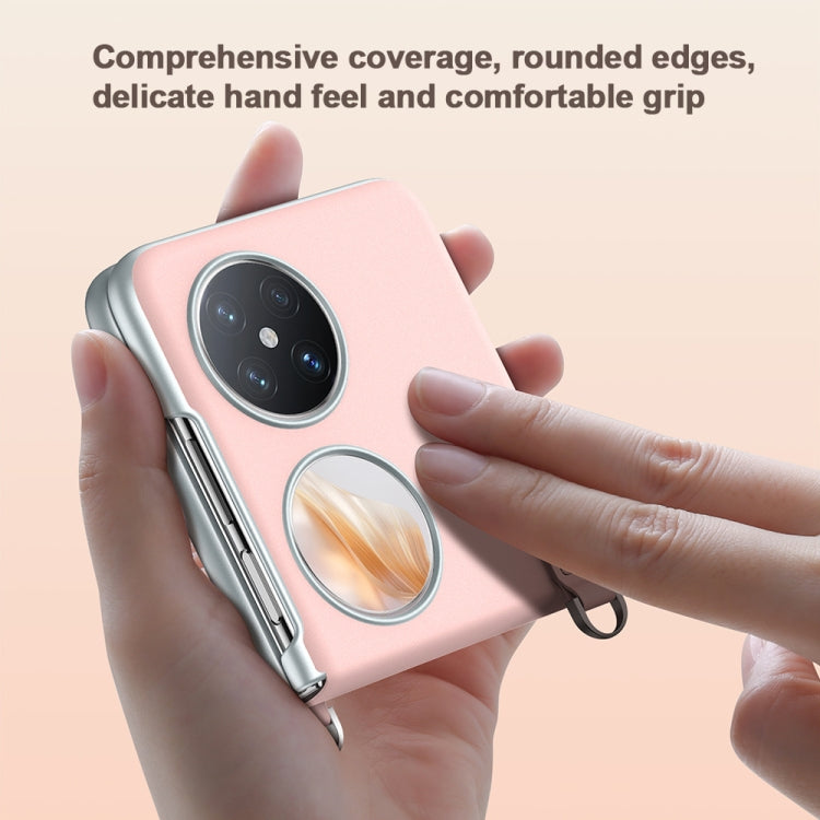 For Huawei Pocket 2 SULADA Skin Feel Liquid Leather Phone Case with Strap(White) - free shipping - PMC TechLife - Order now!