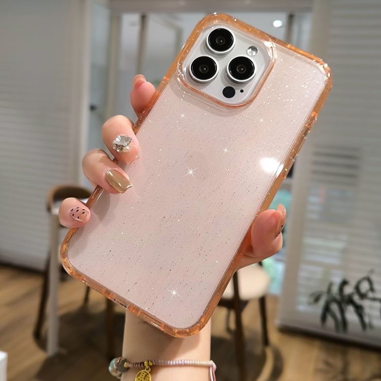 For iPhone 16 Plus Glitter Powder TPU Hybrid PC Phone Case(Translucent) - iPhone 16 Plus Cases by PMC Jewellery | Online Shopping South Africa | PMC Jewellery | Buy Now Pay Later Mobicred