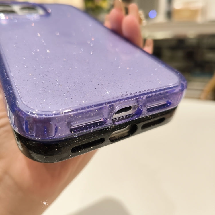 For iPhone 16 Pro Glitter Powder TPU Hybrid PC Phone Case(Black) - free shipping - PMC TechLife - Order now!
