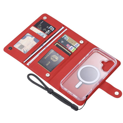 For iPhone 16 ViLi GHA-C Series RFID MagSafe Magnetic Flip Leather Phone Case(Red) - iPhone 16 Cases by ViLi | Online Shopping South Africa | PMC Jewellery | Buy Now Pay Later Mobicred