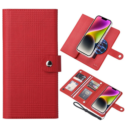 For iPhone 14 ViLi GHA-C Series RFID MagSafe Magnetic Flip Leather Phone Case(Red) - iPhone 14 Cases by ViLi | Online Shopping South Africa | PMC Jewellery | Buy Now Pay Later Mobicred