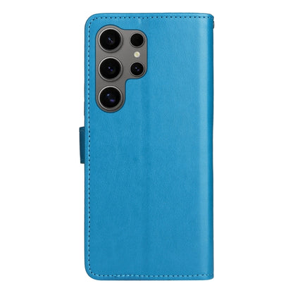 For Samsung Galaxy S25 Ultra 5G Cat and Bee Embossed Flip Leather Phone Case(Blue) - Galaxy S25 Ultra 5G Cases by PMC Jewellery | Online Shopping South Africa | PMC Jewellery | Buy Now Pay Later Mobicred