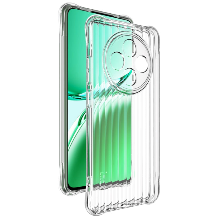 For OPPO Reno12 F 5G IMAK Corrugated Texture Airbag TPU Phone Case(Transparent) - OPPO Cases by imak | Online Shopping South Africa | PMC Jewellery | Buy Now Pay Later Mobicred