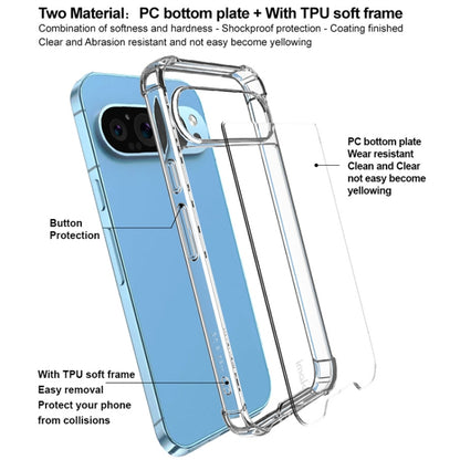 For Google Pixel 9 Pro XL IMAK Space Shield PC + TPU Airbag Shockproof Phone Case(Transparent) - Google Cases by imak | Online Shopping South Africa | PMC Jewellery | Buy Now Pay Later Mobicred